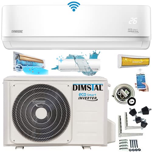 DIMSTAL ECO Smart ULTRA (Golden-Fin) SMND-24 ECO Smart Ultra, Komplettset: Innengerät, Außengerät, Zubehör